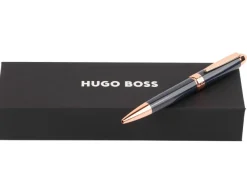 Hugo Boss Icon Blue Rose Gold Trim Ballpoint Pen