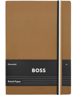 Hugo Boss Iconic Camel A5 Notebook