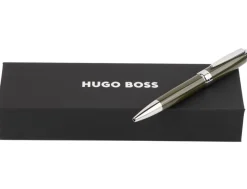 Hugo Boss Icon Khaki Chrome Trim Ballpoint Pen