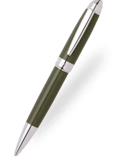Hugo Boss Icon Khaki Chrome Trim Ballpoint Pen
