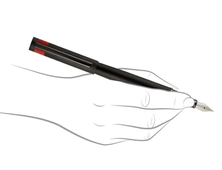 Hugo Boss Loop Diamond Black Fountain Pen