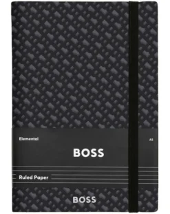 Hugo Boss Monogram Grey A5 Notebook
