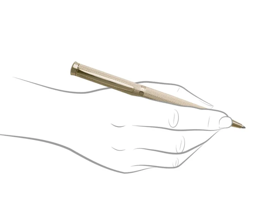 Hugo Boss Sophisticated Gold Diamond Ballpoint Pen