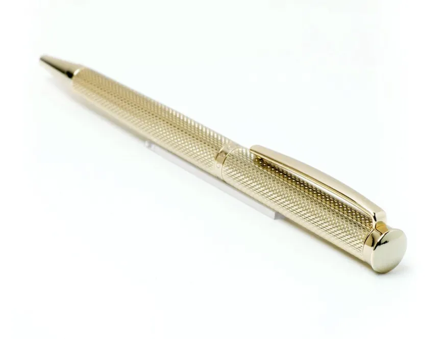 Hugo Boss Sophisticated Gold Diamond Ballpoint Pen