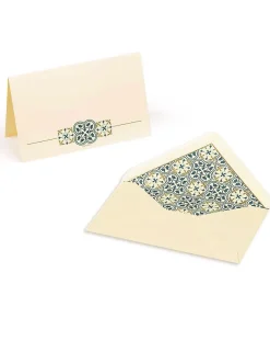 Kartos Set of 10 Medium Folded Cards & Envelopes - Quadrilobo