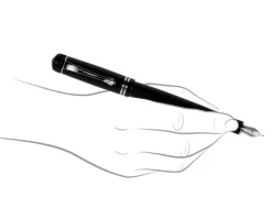 Kaweco DIA 2 Black Chrome Trim Fountain Pen