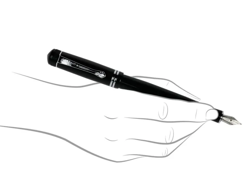 Kaweco DIA 2 Black Chrome Trim Fountain Pen