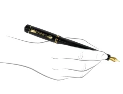 Kaweco DIA 2 Black Gold Trim Fountain Pen