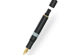 Kaweco Sport Piston Filler Black Starter Fountain Pen & Ink Bottle Set