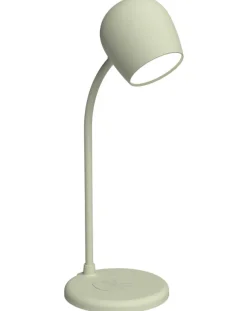 Kreafunk Ellie Lamp with Wireless Charger & Bluetooth Speaker - Dusty Olive