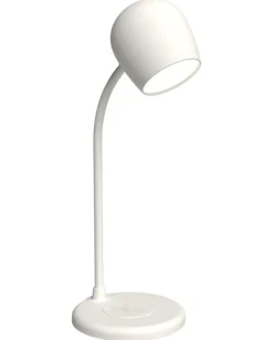 Kreafunk Ellie Lamp with Wireless Charger & Bluetooth Speaker - White