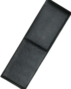 LAMY A202 Grained Leather 2 Pen Case - Black