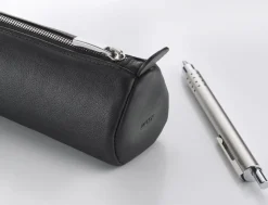 LAMY A404 Round Leather Pencil Case - Black
