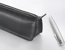 LAMY A405 Triangular Leather Pencil Case - Black