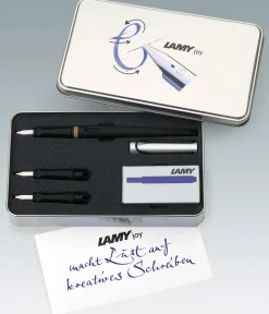LAMY joy AL Calligraphy Pen Set - Matt Black & Silver