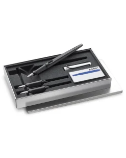 LAMY joy AL Calligraphy Pen Set - Matt Black & Silver