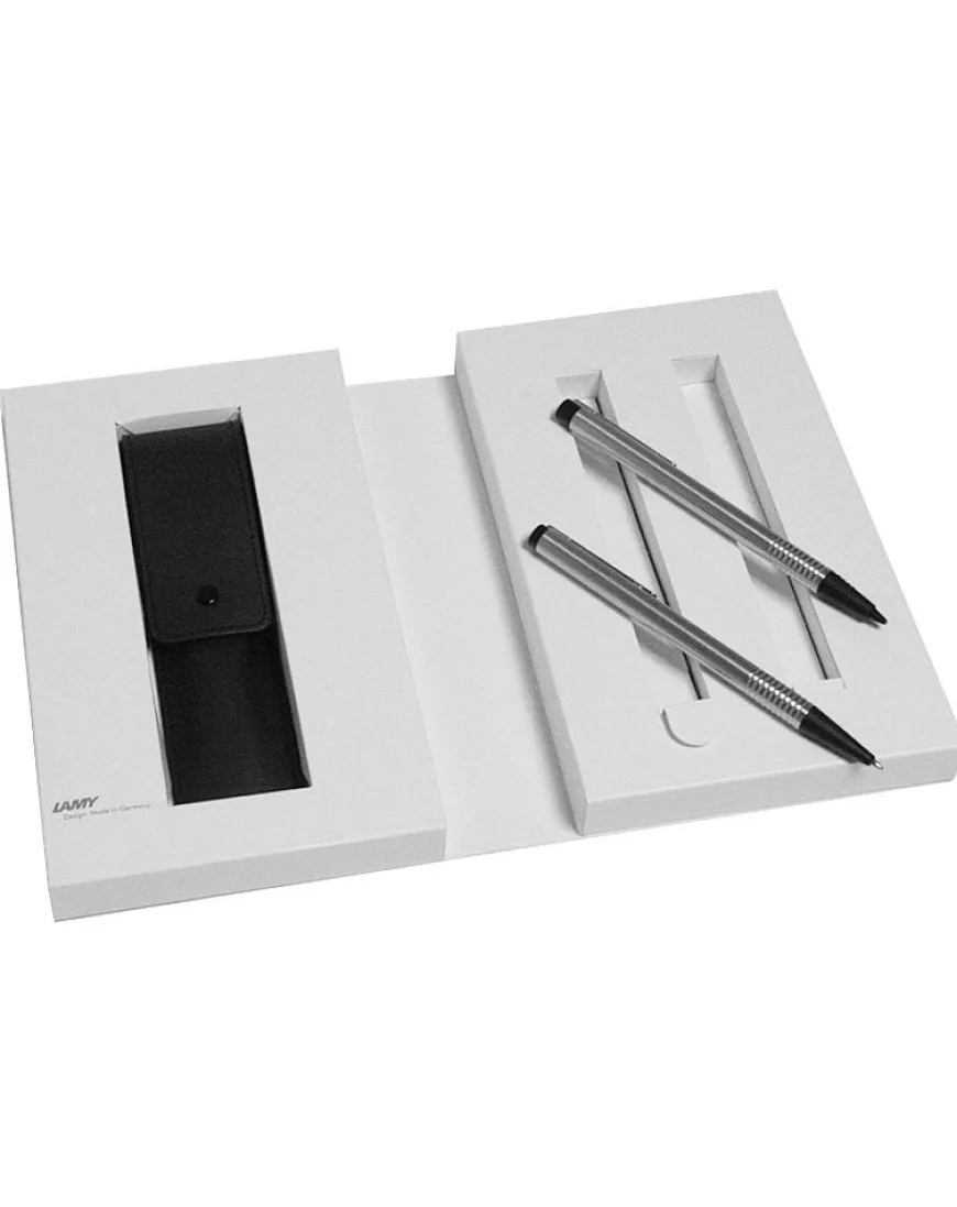 LAMY logo Ballpoint, Pencil & Leather Pen Case Gift Set