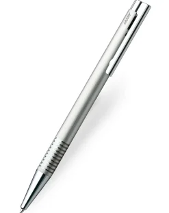 LAMY logo Brushed Steel Ballpoint Pen
