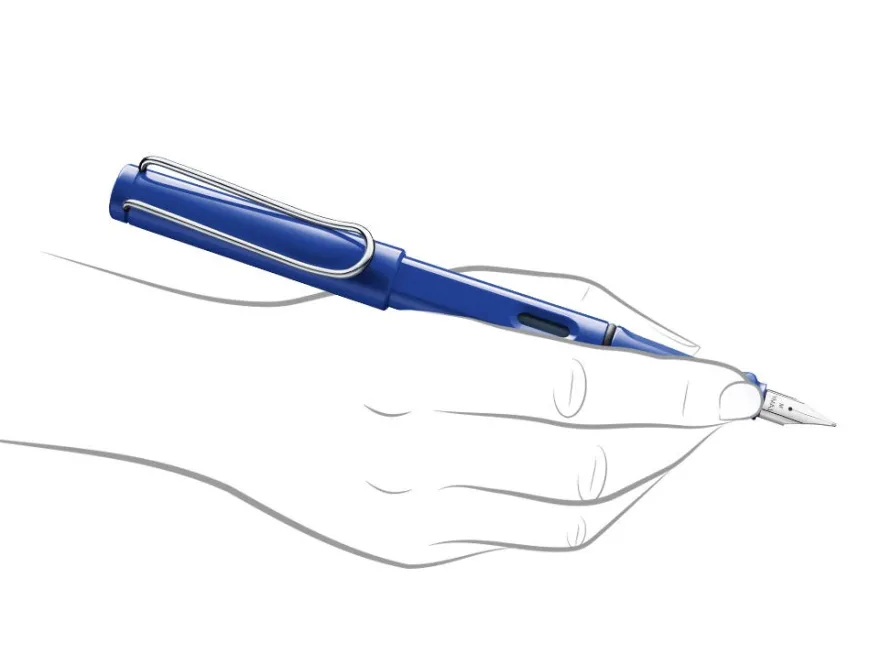 LAMY safari Blue Fountain Pen, Mechanical Pencil & Refills Bundle