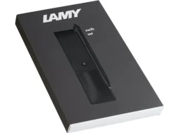 LAMY swift Black Rollerball Pen & Leather Pen Case Gift Set