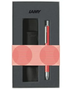 LAMY swift 2026 Special Edition Sunset Rollerball Pen & Leather Pen Pouch Gift Set