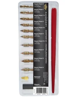 Manuscript Dip Pen Round Hand Nibs In Selection Box