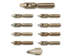 Manuscript Dip Pen Round Hand Nibs In Selection Box