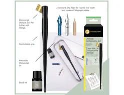 Manuscript Oblique Calligraphy Dip Pen Set