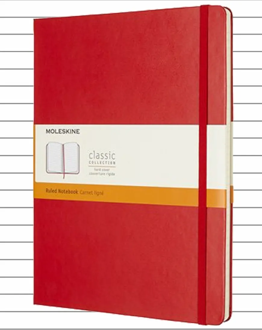 Moleskine Hard Cover Extra Large Notebook - Lined