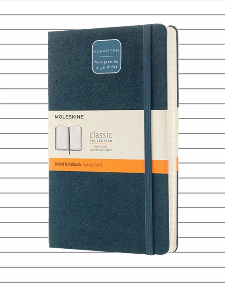 Moleskine Hard Cover Large Expanded Notebook - Lined