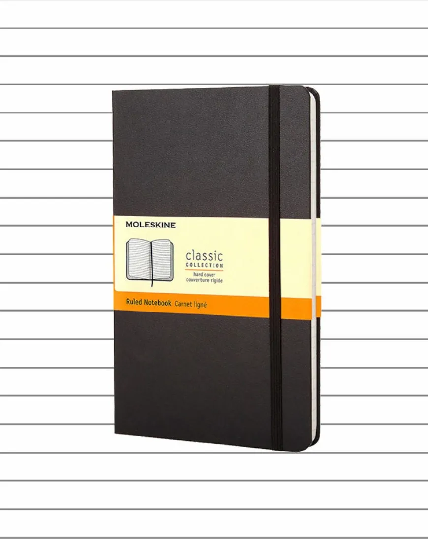 Moleskine Hard Cover Medium Notebook - Lined