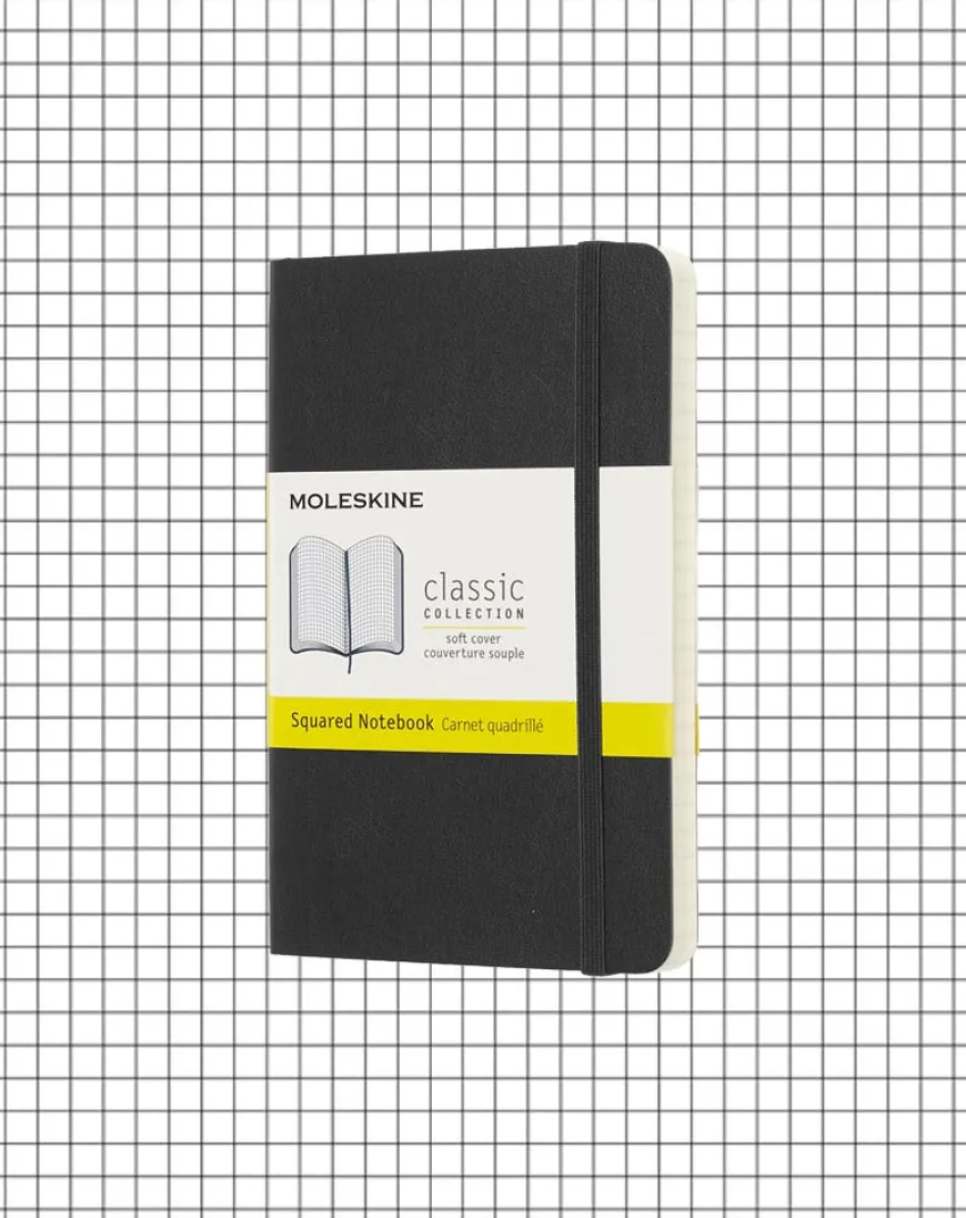 Moleskine Soft Cover Pocket Notebook - Squared