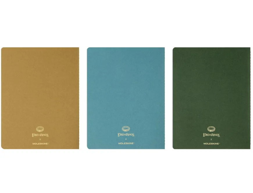 Moleskine The Lord of the Rings Soft Cover Cahier Notebook - Set of 3