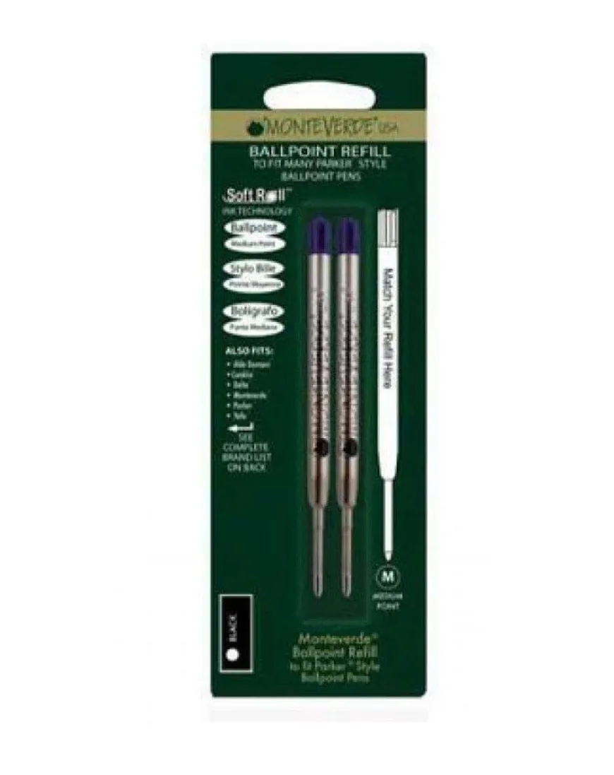 Monteverde Parker Style Ballpoint Refills Pack of 2 - Medium Point