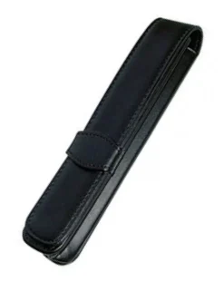 Online Leather 1 Pen Case - Black