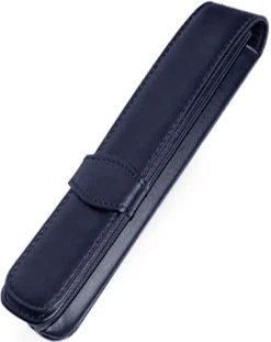 Online Leather 1 Pen Case - Blue