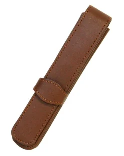 Online Leather 1 Pen Case - Brown