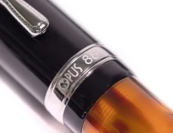 Opus 88 Jazz Eye Dropper Amber Fountain Pen