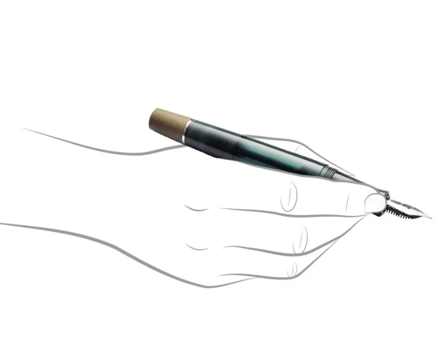 Opus 88 Koloro Eye Dropper Teal Fountain Pen