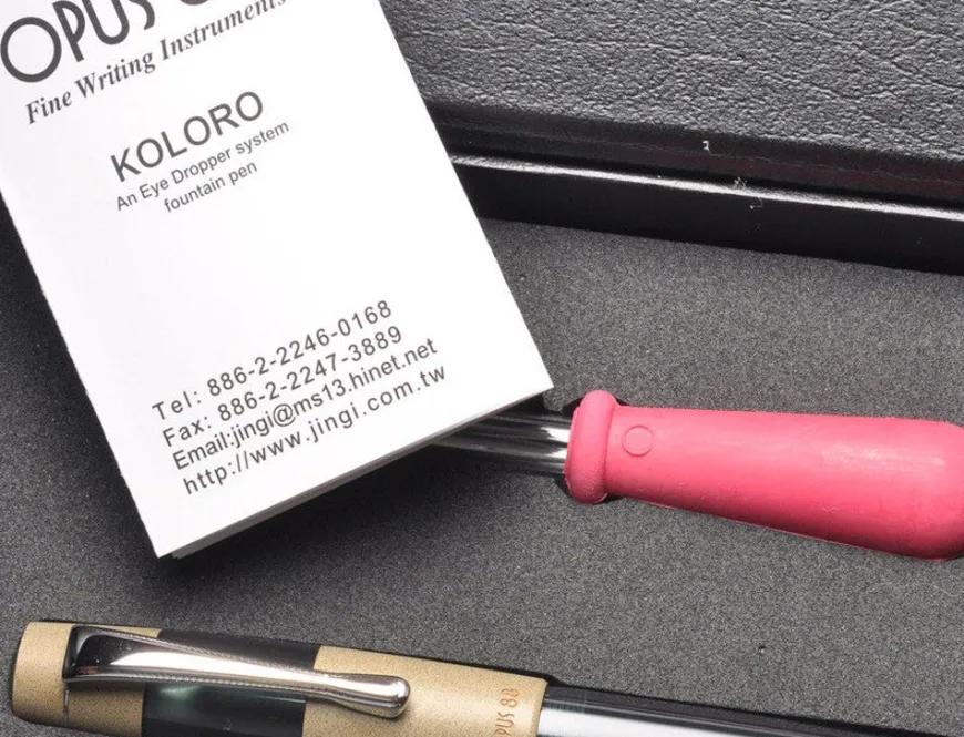 Opus 88 Koloro Eye Dropper Teal Fountain Pen