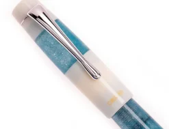 Opus 88 Koloro Eye Dropper White Blue Fountain Pen