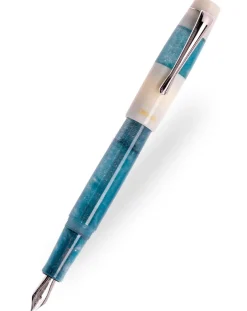 Opus 88 Koloro Eye Dropper White Blue Fountain Pen