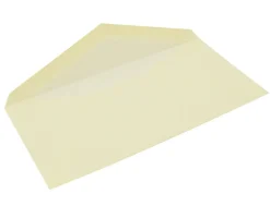 Original Crown Mill Laid Paper DL Lined Envelopes - Cream