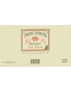 Original Crown Mill Laid Paper DL Lined Envelopes - Cream