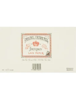 Original Crown Mill Laid Paper DL Lined Envelopes - White