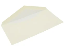 Original Crown Mill Laid Paper DL Lined Envelopes - White