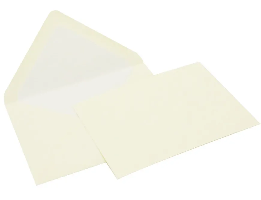 Original Crown Mill Laid Paper Set of 15 Cards and Envelopes - White