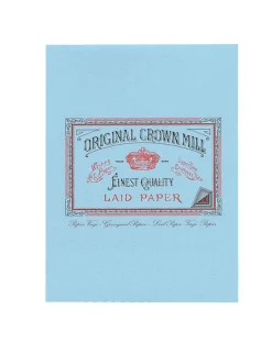 Original Crown Mill Laid Paper A5 Writing Pad - Blue