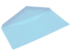 Original Crown Mill Laid Paper DL Lined Envelopes - Blue