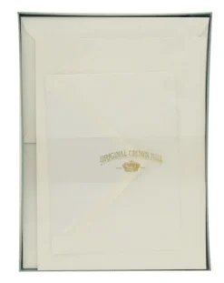 Original Crown Mill Laid Paper A5 Writing Set - White